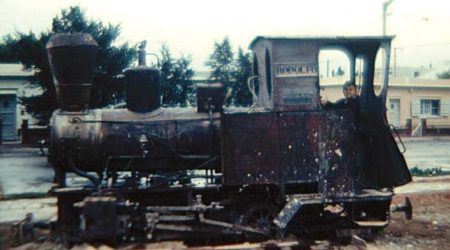 Locomotora “Rodolfo”actualmente ubicada en el Museo Pueblo de Luis en Trelew.